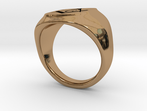 Masonic Signet Ring in Polished Brass: 9 / 59
