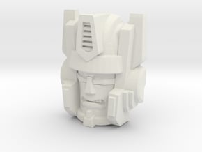 Optimal Megatron Face (Titans Return) in White Natural Versatile Plastic