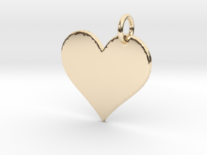 Creator Pendant in 14k Gold Plated Brass: Small