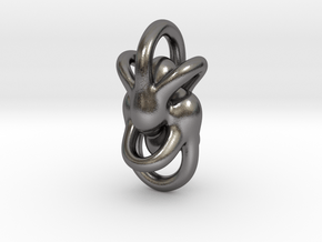 Peace of Love (3 sizes) in Polished Nickel Steel: Small