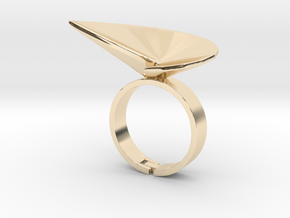Helix ring in 14k Gold Plated Brass