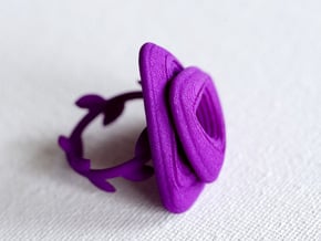 Rose Ring in Purple Processed Versatile Plastic