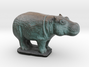 Rhinoceros in Full Color Sandstone