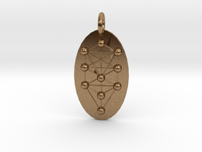 Tree of Life Medallion in Natural Brass