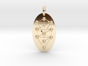 Tree of Life Medallion in 14K Yellow Gold