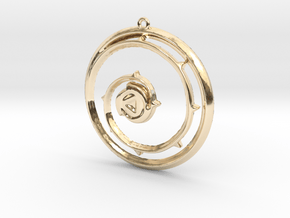 Steven Universe Shield Pendant in 14k Gold Plated Brass