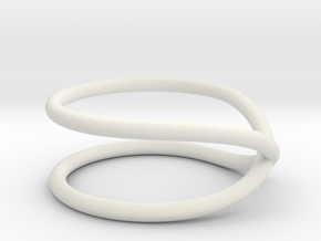 rollercoaster - external ring in White Natural Versatile Plastic: 5 / 49