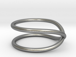rollercoaster - external ring in Natural Silver: 5 / 49