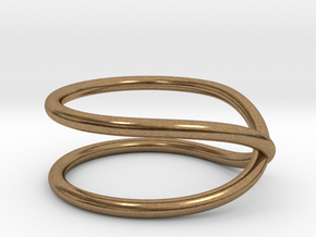 rollercoaster - external ring in Natural Brass: 5 / 49