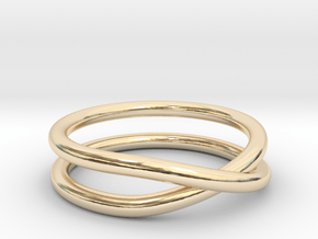rollercoaster - internal ring in 14K Yellow Gold: 5 / 49