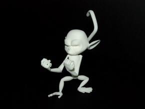 Fighting monkey ! in White Natural Versatile Plastic