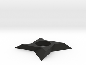 Shuriken Spinner in Black Natural Versatile Plastic