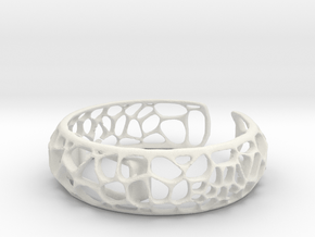 Coral Cuff for Fitbit Flex2 in White Natural Versatile Plastic