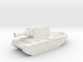 KV-2 Heavy Tank KEYCHAIN in White Natural Versatile Plastic