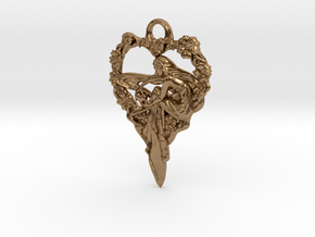 Maiden-of-the-heart-pendant-valentines-comp-entry- in Natural Brass