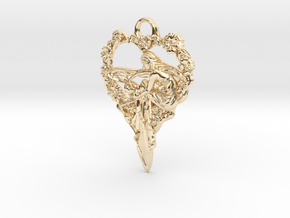 Maiden-of-the-heart-pendant-valentines-comp-entry- in 14k Gold Plated Brass