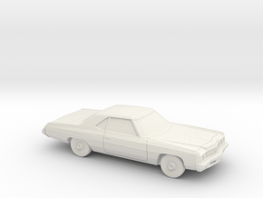 1/64 1973 Chevrolet Impala Sport Coupe in White Natural Versatile Plastic