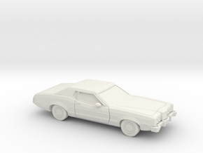 1/64 1972 Mercury Montego MX Coupe in White Natural Versatile Plastic