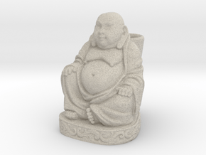 Buddha Pen Holder in Natural Sandstone