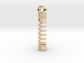 Spring Lantern Pendant (Tritium) in 14k Gold Plated Brass