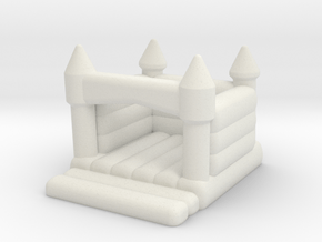 N Scale Bouncing Castle in White Natural Versatile Plastic