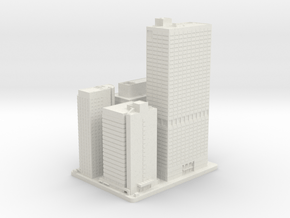Four, Five, Seven and Eight Penn Center (1:2000) in White Natural Versatile Plastic