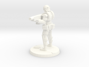 36mm Heavy Armor Trooper 2 in White Processed Versatile Plastic