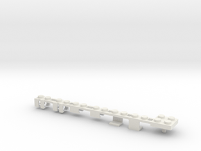 Building Block Interface for Action Figures -Plain in White Natural Versatile Plastic