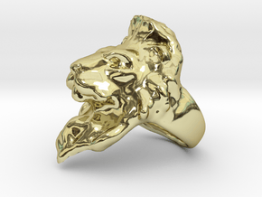 Lion Ring 21.32mm (size 12) in 18k Gold