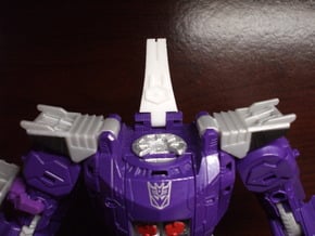 Back Spike Thruster for TR Galvatron in White Processed Versatile Plastic