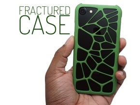 Fractured Case (Voronoi Case for iPhone 7) in Green Processed Versatile Plastic