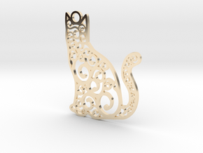 CatArt in 14k Gold Plated Brass