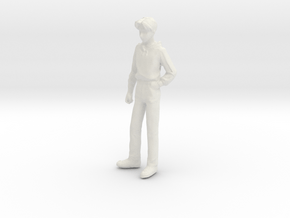 1/24 Teenager Standing in White Natural Versatile Plastic