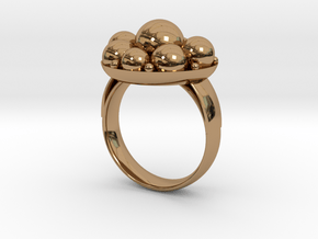 Cooling Massage Ring in Polished Brass: 8 / 56.75