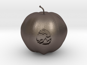 Wicked Apple in Polished Bronzed Silver Steel: 1:13