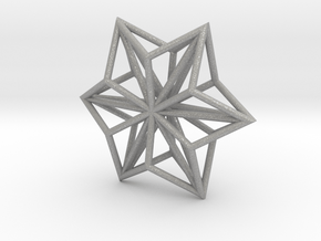 Origami STAR Structure, Pendant.  in Aluminum