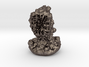 Flesh Eater in Polished Bronzed Silver Steel: Small