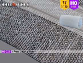 Row paving fine (TT 1:120 - H0 1:87) in Tan Fine Detail Plastic