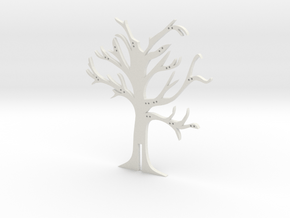 Holder "2d-tree-a" in White Natural Versatile Plastic