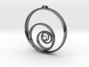 Aurea_Pendant in Fine Detail Polished Silver