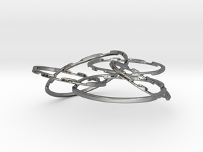 WOW5 Coaster Metal in Polished Silver (Interlocking Parts)