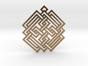 Celtic Knot / Nudo Celta in Natural Brass