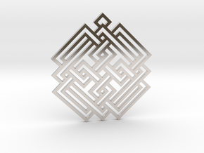Celtic Knot / Nudo Celta in Rhodium Plated Brass