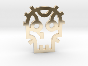 Skull / Cráneo / Calavera in 14k Gold Plated Brass