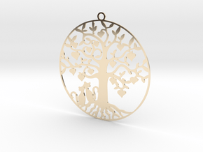  Cats Under A Tree  in 14K Yellow Gold