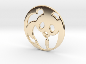 The Panda Pendant in 14k Gold Plated Brass