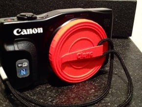 Canon Cap - 58mm (with clip) in Red Processed Versatile Plastic