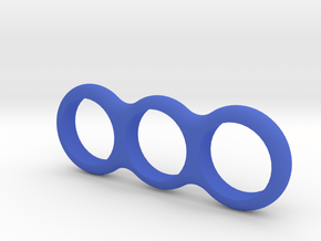 Simple Fidget Spinner in Blue Processed Versatile Plastic