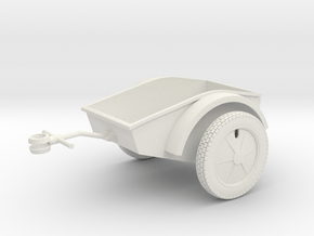 1:16 Sd.Anh.1 - German Kettenkrad trailer in White Natural Versatile Plastic