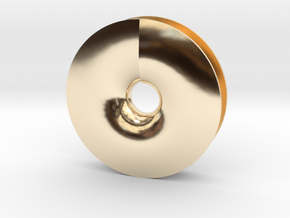 DISK in 14k Gold Plated Brass